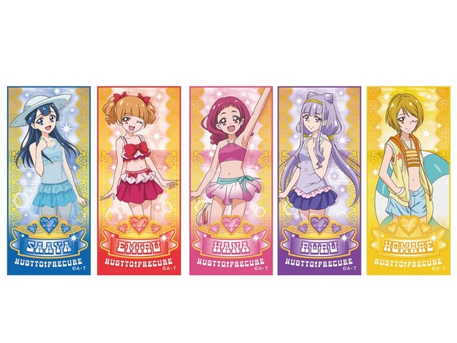 ミニタオル　ビーチver.　各税込600円(C)ABC-A・東映アニメーション