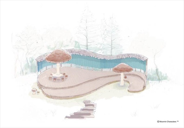 「ムーミンバレーパーク」きのこの黒板