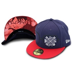 ニューエラ　キャップ　59FIFTY(R)　コナン（眼鏡）6800円（税抜）(C)青山剛昌／小学館・読売テレビ・TMS 1996 　(C)2018青山剛昌／名探偵コナン制作委員会