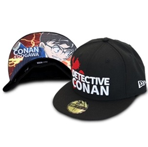ニューエラ　キャップ　59FIFTY(R)　コナン　6800円（税抜）(C)青山剛昌／小学館・読売テレビ・TMS 1996 　(C)2018青山剛昌／名探偵コナン制作委員会