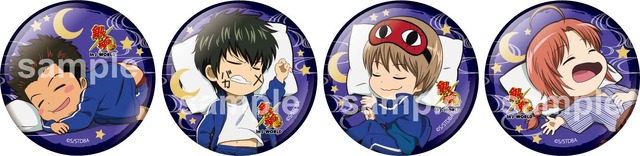 「3年Z組銀八先生 銀魂高校 修学旅行 in J-WORLD TOKYO」期間限定ミニアトラクション「顔面セーフ！？全力投球！！『ピロー・スローイング・フェスタ』」56mm 缶バッジ(全8種) (C)空知英秋／集英社・テレビ東京・電通・BNP・アニプレックス