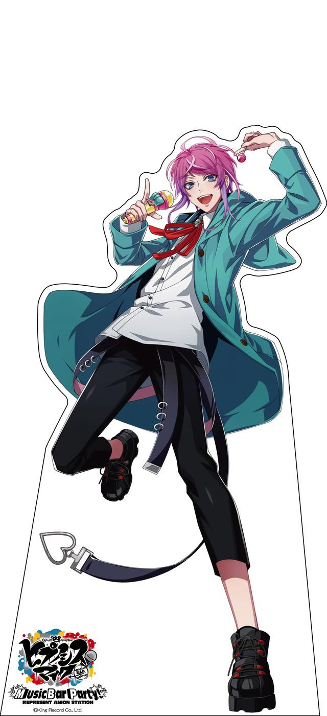 「ヒプノシスマイク -Division Rap Battle- Music Bar Party! REPRESENT ANION STATION」キャラクターの等身大パネル (C) King Record Co., Ltd.