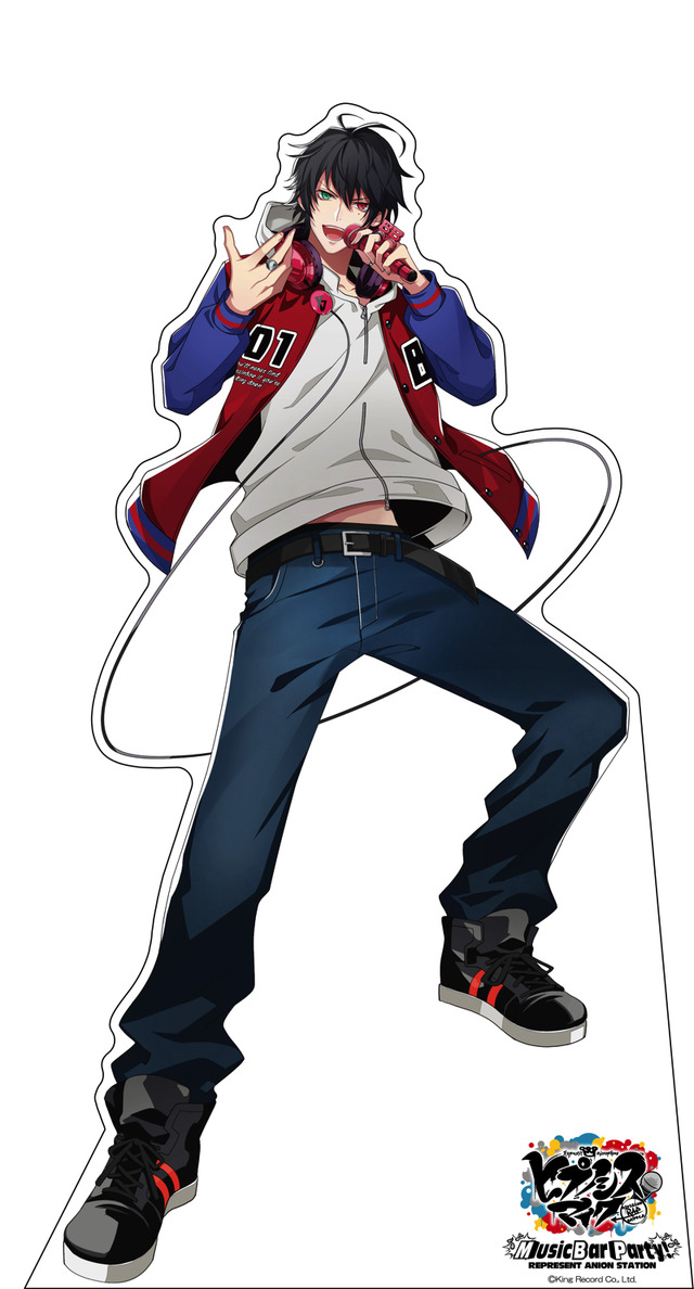 「ヒプノシスマイク -Division Rap Battle- Music Bar Party! REPRESENT ANION STATION」キャラクターの等身大パネル (C) King Record Co., Ltd.
