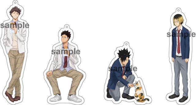 アクリルキーホルダー(全 12 種／各 1,200 円)(C)古舘春一／集英社・「ハイキュー!! 3rd」製作委員会・MBS