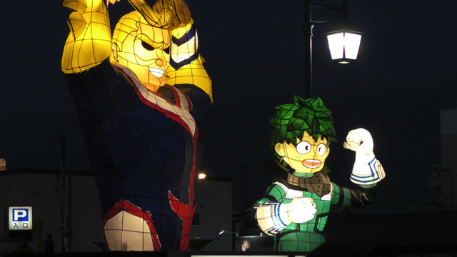 TVアニメ『僕のヒーローアカデミア』ねぷた祭り山車 (C) 堀越耕平/集英社・僕のヒーローアカデミア製作委員会