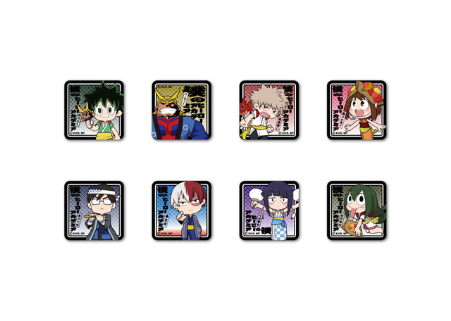 お祭りちびキャラアクリルマグネット（全8種）400円（税別）(C) 堀越耕平/集英社・僕のヒーローアカデミア製作委員会