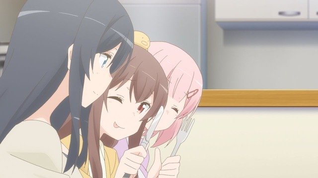 TVアニメ『すのはら荘の管理人さん』第11話「襲来 べた甘 おもてなし」(C)ねこうめ・一迅社 / すのはら荘の管理人さん製作委員会