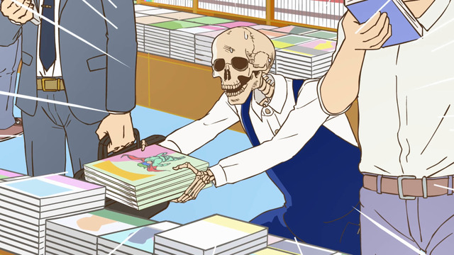 『ガイコツ書店員 本田さん』PVカット (C)本田・KADOKAWA/ガイコツ書店員本田さん製作委員会