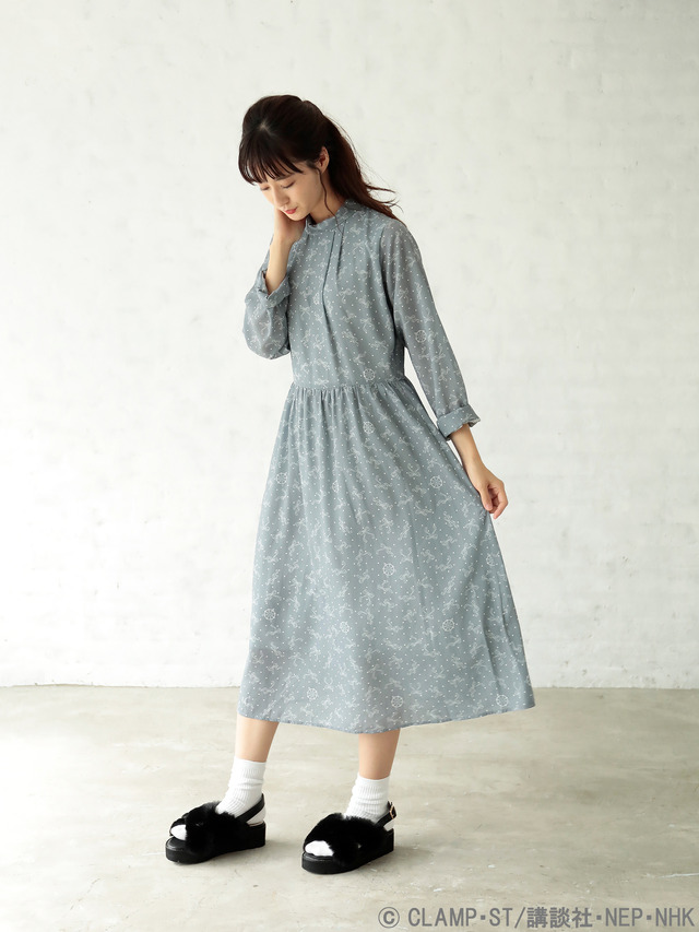 earth music&ecologyJapan Label×『カードキャプターさくら クリアカード編』リボンと夢の鍵のワンピース 価格 ：8,300円+税(C)CLAMP・ST/講談社・NEP・NHK