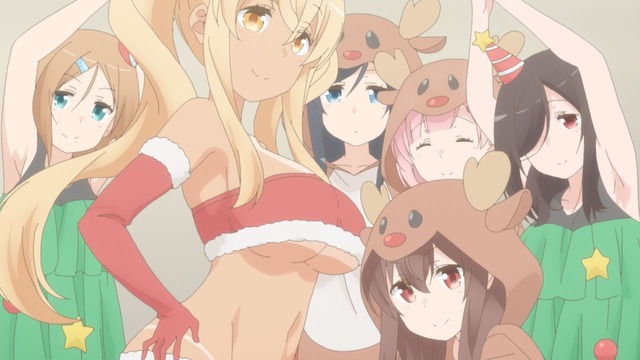 『すのはら荘の管理人さん』12話『こたつ 年末 サンタさん』(C)ねこうめ・一迅社 / すのはら荘の管理人さん製作委員会