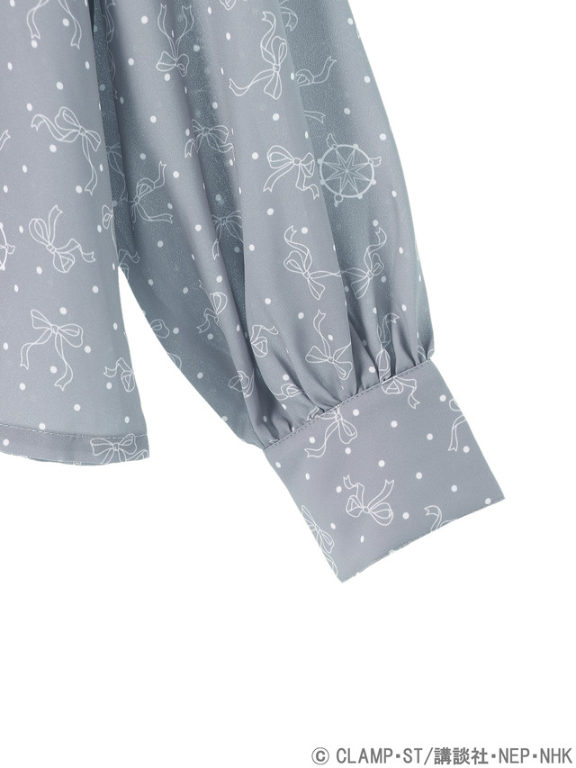 earth music&ecologyJapan Label×『カードキャプターさくら クリアカード編』リボンと夢の鍵のブラウス 価格 ：4,690円+税(C)CLAMP・ST/講談社・NEP・NHK