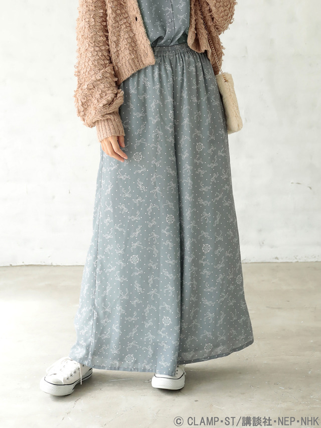 earth music&ecologyJapan Label×『カードキャプターさくら クリアカード編』リボンと夢の鍵のワイドパンツ 価格 ：5,690円+税(C)CLAMP・ST/講談社・NEP・NHK