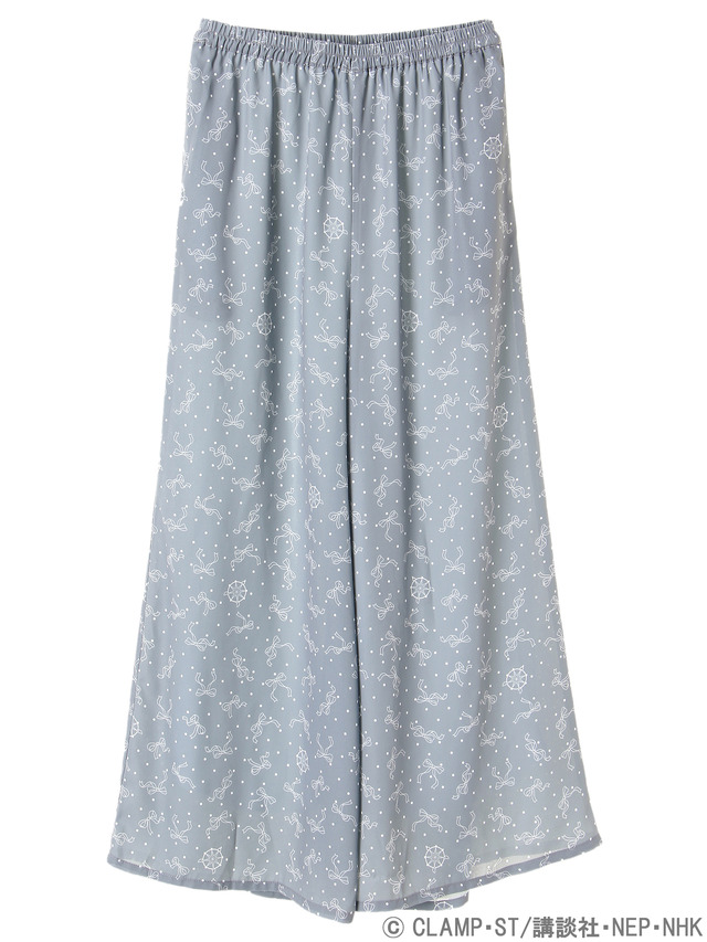 earth music&ecologyJapan Label×『カードキャプターさくら クリアカード編』リボンと夢の鍵のワイドパンツ 価格 ：5,690円+税(C)CLAMP・ST/講談社・NEP・NHK