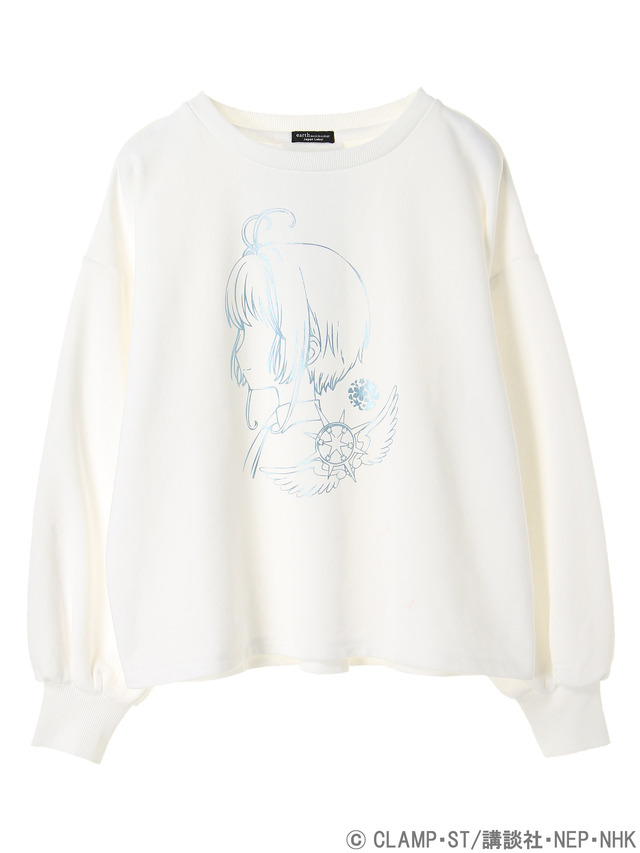 earth music&ecologyJapan Label×『カードキャプターさくら クリアカード編』さくらの横顔バックリボンビッグプルオーバー 価格 ：5,550円+税(C)CLAMP・ST/講談社・NEP・NHK