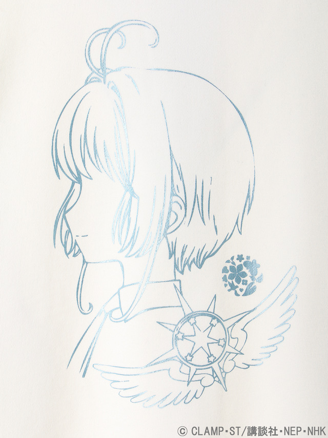 earth music&ecologyJapan Label×『カードキャプターさくら クリアカード編』さくらの横顔バックリボンビッグプルオーバー 価格 ：5,550円+税(C)CLAMP・ST/講談社・NEP・NHK