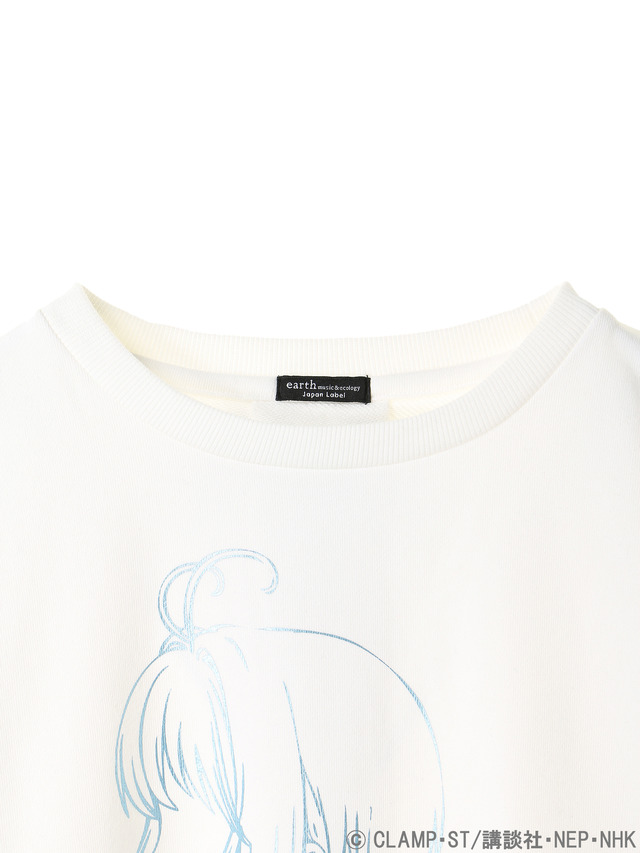 earth music&ecologyJapan Label×『カードキャプターさくら クリアカード編』さくらの横顔バックリボンビッグプルオーバー 価格 ：5,550円+税(C)CLAMP・ST/講談社・NEP・NHK