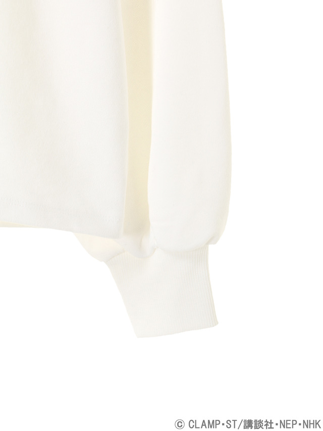 earth music&ecologyJapan Label×『カードキャプターさくら クリアカード編』さくらの横顔バックリボンビッグプルオーバー 価格 ：5,550円+税(C)CLAMP・ST/講談社・NEP・NHK