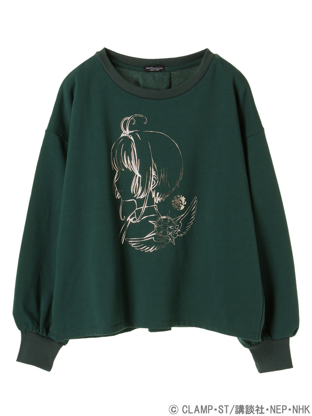 earth music&ecologyJapan Label×『カードキャプターさくら クリアカード編』さくらの横顔バックリボンビッグプルオーバー 価格 ：5,550円+税(C)CLAMP・ST/講談社・NEP・NHK