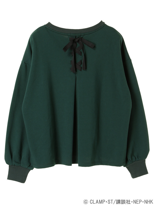 earth music&ecologyJapan Label×『カードキャプターさくら クリアカード編』さくらの横顔バックリボンビッグプルオーバー 価格 ：5,550円+税(C)CLAMP・ST/講談社・NEP・NHK