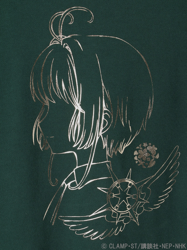 earth music&ecologyJapan Label×『カードキャプターさくら クリアカード編』さくらの横顔バックリボンビッグプルオーバー 価格 ：5,550円+税(C)CLAMP・ST/講談社・NEP・NHK