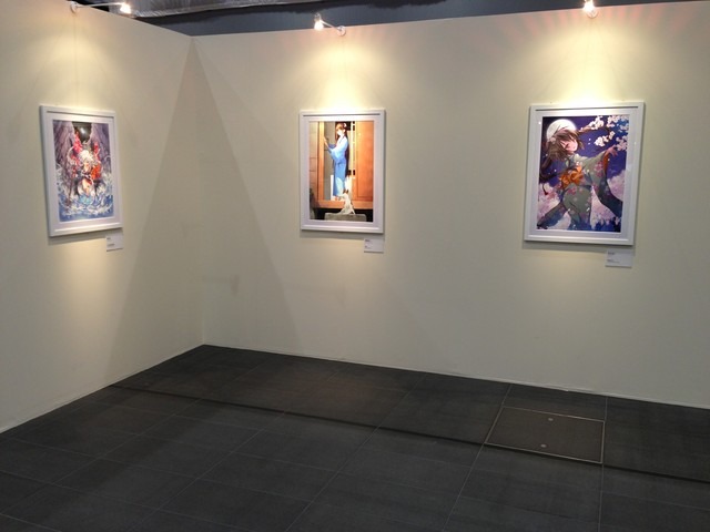 会場にはイラストレーター105人の作品が並ぶ