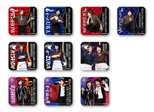 ドリンクメニュー特典　ドリンクコースター（全10種）(C)BANDAINAMCO Arts Inc./Lantis Records (C)SEGA