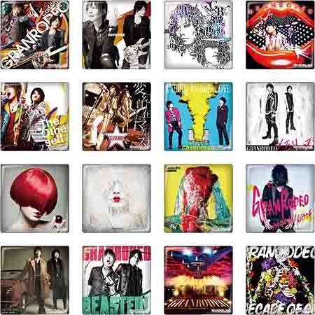 セガコラボカフェ GRANRODEOスクエアジャケット缶バッジB （16種・ランダム）400円（税込） (C)BANDAINAMCO Arts Inc./Lantis Records (C)SEGA