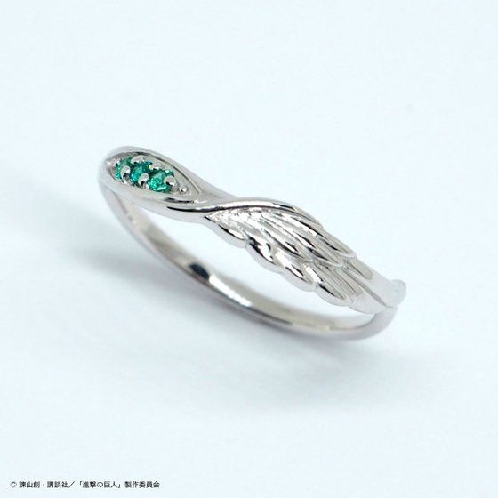 進撃の巨人×MATERIAL CROWN シルバーリング　エレンモデル11,880円(税込)(送料・手数料別途)(C)諫山創・講談社／「進撃の巨人」製作委員会