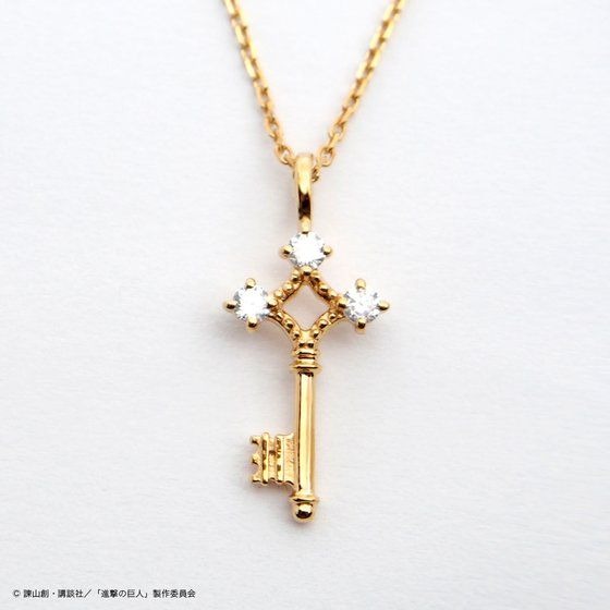 進撃の巨人×MATERIAL CROWN シルバーネックレス　エレンモデル　15,120円(税込)(送料・手数料別途)(C)諫山創・講談社／「進撃の巨人」製作委員会