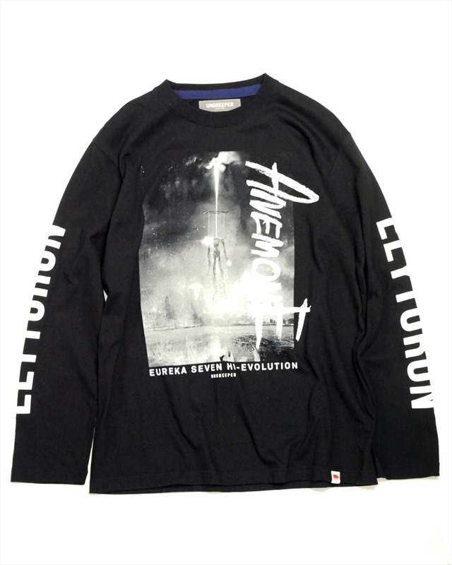 「公開まで待てない！『ANEMONE／交響詩篇エウレカセブン ハイエボリューション』コラボレーションキャンペーン」UNGREEPERコラボレーションロングスリーブTシャツ￥6,400(C)2018 BONES/Project EUREKA MOVIE