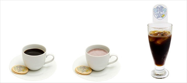 「セガコラボカフェ ラブライブ！サンシャイン!! feat. サクラ大戦」浦の星女学院ホットコーヒー・浦の星女学院ホットココア・浦の星女学院アイスコーヒー各600円 (税込)(C)2017 プロジェクトラブライブ!サンシャイン!! (C)SEGA