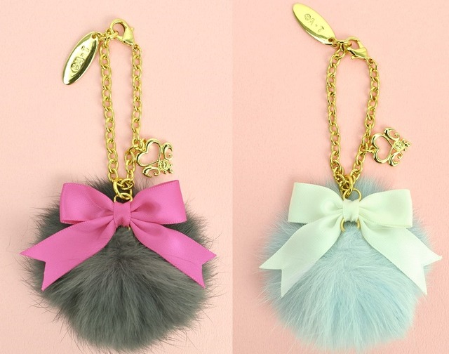 ふたりはプリキュア ファーバッグチャーム　2種　各1,600円＋税（キュアブラック/キュアホワイト）(C)ＡＢＣ-Ａ・東映アニメーション