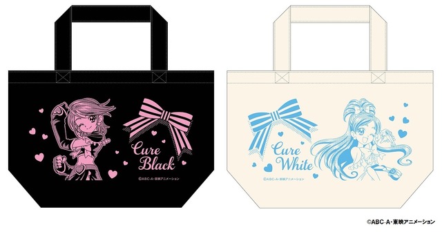 ふたりはプリキュア ミニトートバッグ　2種　各900円＋税（キュアブラック/キュアホワイト）(C)ＡＢＣ-Ａ・東映アニメーション