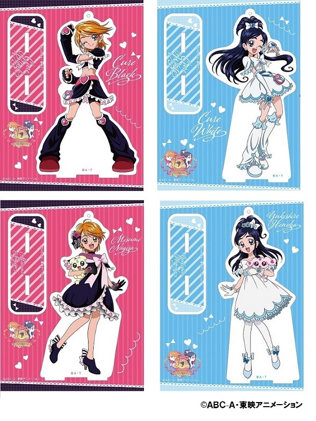 ふたりはプリキュア アクリルスタンド　4種　各1,000円＋税（キュアブラック/キュアホワイト/美墨 なぎさ/雪城 ほのか）(C)ＡＢＣ-Ａ・東映アニメーション
