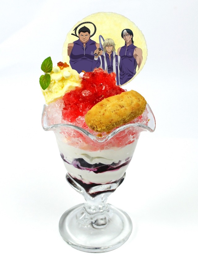 平古場・知念・田仁志の沖縄スイーツパフェ　(750円)(C)許斐 剛／集英社・ＮＡＳ・新テニスの王子様プロジェクト