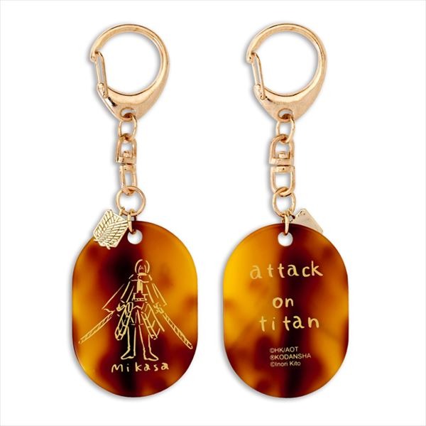 『進撃の巨人』鬼頭祈コラボ キーホルダー（5種）1,200円＋税（C）諫山創・講談社 /「進撃の巨人」製作委員会