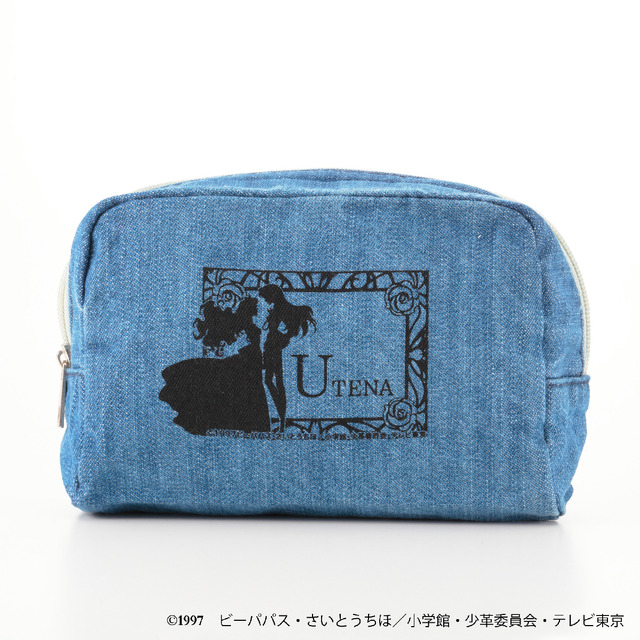 少女革命ウテナ リバティプリント	デニムファスナーポーチ 3,240 円(税込)  (C)1997 ビーパパス・さいとうちほ／小学館・少革委員会・テレビ東京