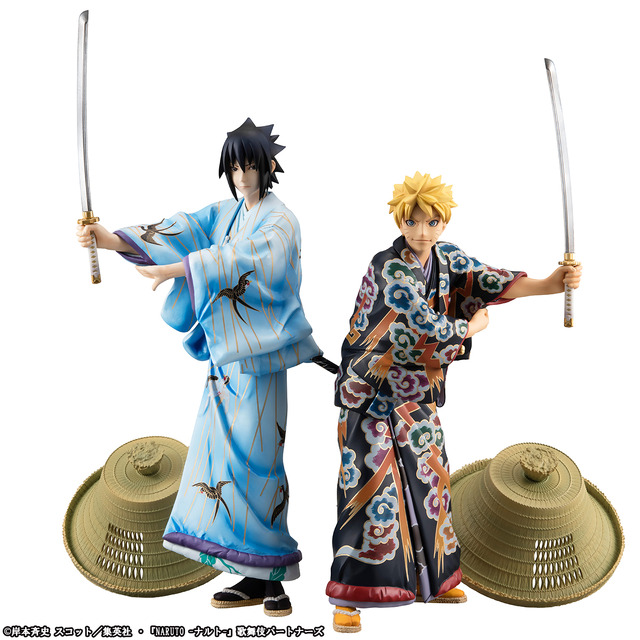 「G.E.M.シリーズ NARUTO‐ナルト‐うずまきナルト＆うちはサスケ 歌舞伎EDITION　SET」33,599円（税込）(C)岸本斉史 スコット／集英社・『NARUTO -ナルト-』歌舞伎パートナーズ