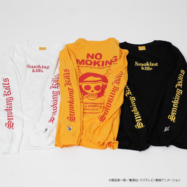 LONG SLEEVE TEE 9,000円（税抜）(C)尾田栄一郎／集英社・フジテレビ・東映アニメーション