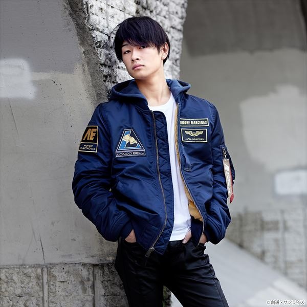 ALPHA MA-1 NATUS「機動戦士ガンダムUC」リディ・マーセナスモデル×STRICT-G　モデル着用(C)創通・サンライズ