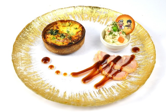 木兎と赤葦のXmasキッシュプレート (850円)(C)古舘春一/集英社・「ハイキュー!! 3rd」製作委員会・MBS