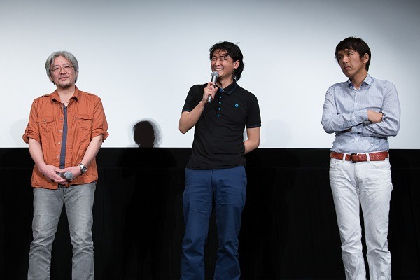 左）黄瀬和哉さん、中央）冲方丁さん、右）石川光久さん
