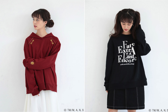 「『Fate/EXTRA Last Encore』×earth music & ecology」セイバーイメージ＆遠坂リンイメージ(C) TYPE-MOON / Marvelous, Aniplex, Notes, SHAFT