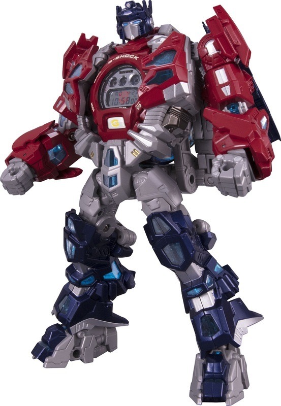 G-SHOCK × TRANSFORMERS　『マスターオプティマスプライム　レゾナントモード〔G-SHOCKセット〕』29,000円（税抜）(C)TOMY