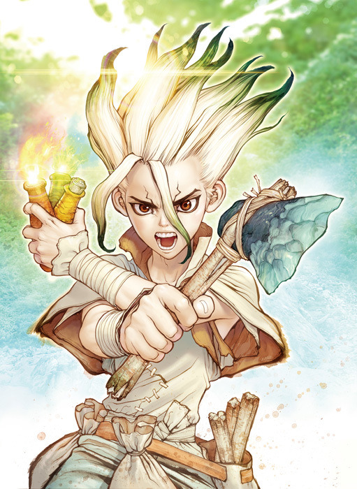 『Dr.STONE』原作イラスト（千空）(C)米スタジオ・ Boichi／集英社