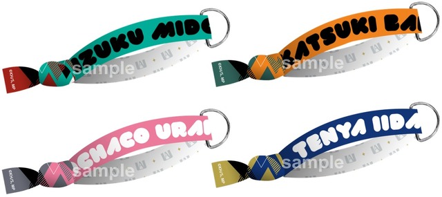 「僕のヒーローアカデミア in J-WORLD TOKYO」ストレッチバンド (全10種／各650円)(C)堀越耕平／集英社・僕のヒーローアカデミア製作委員会