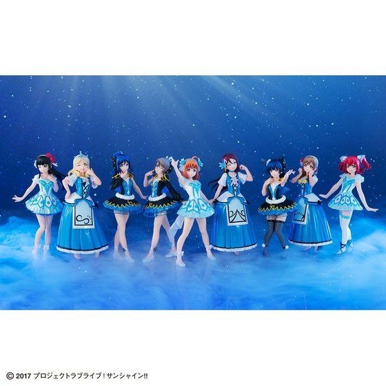 「Gasha Portraits ラブライブ！サンシャイン!!　～WATER BLUE NEW WORLD SET～」12,960円（税込）(C)2017 プロジェクトラブライブ！サンシャイン!!