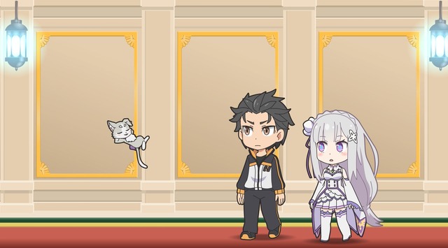 TVアニメ『異世界かるてっと』リレーPV 「Re:ゼロ」ver. 場面カット(C)異世界かるてっと／KADOKAWA