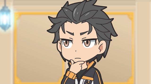 TVアニメ『異世界かるてっと』リレーPV 「Re:ゼロ」ver. 場面カット(C)異世界かるてっと／KADOKAWA