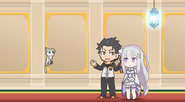 TVアニメ『異世界かるてっと』リレーPV 「Re:ゼロ」ver. 場面カット(C)異世界かるてっと／KADOKAWA